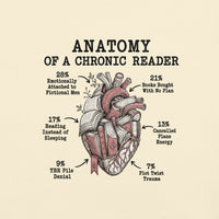 Anatomy of a Chronic Reader Tee - T-SHIRT - TheSpinedLife