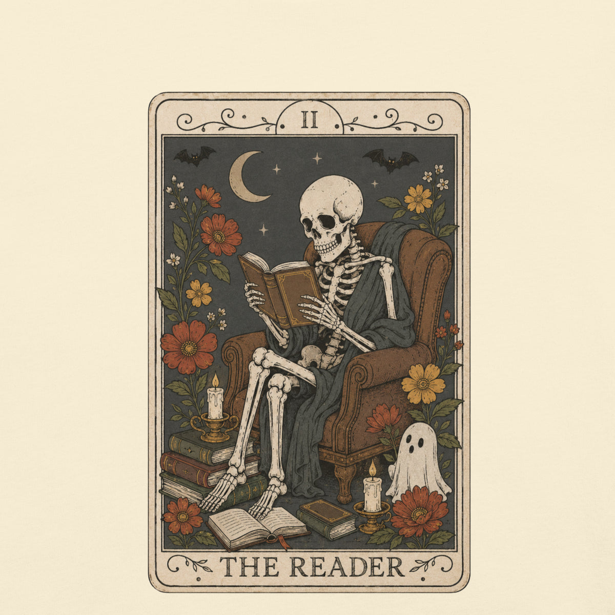 The Reader Tarot Card Tee - T-SHIRT - TheSpinedLife