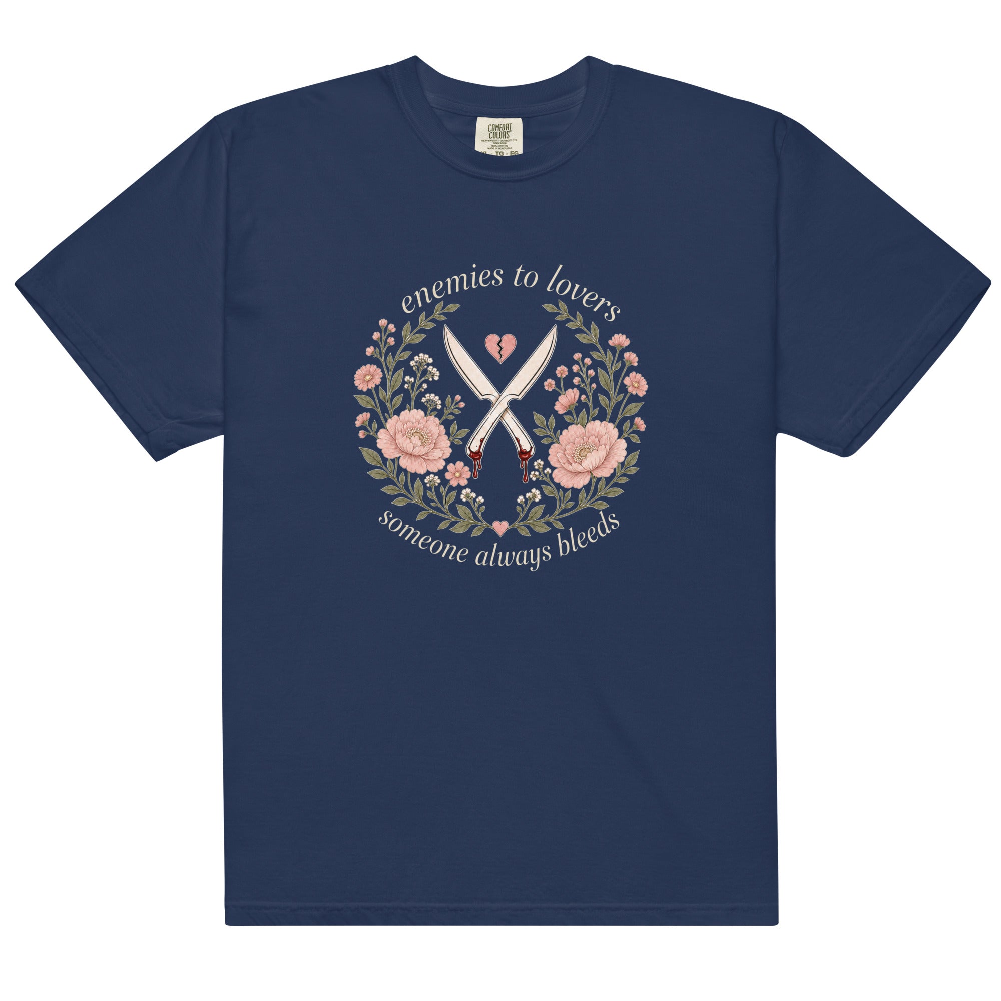 Enemies to Lovers Someone Always Bleeds Graphic Tee - T - SHIRT - TheSpinedLife