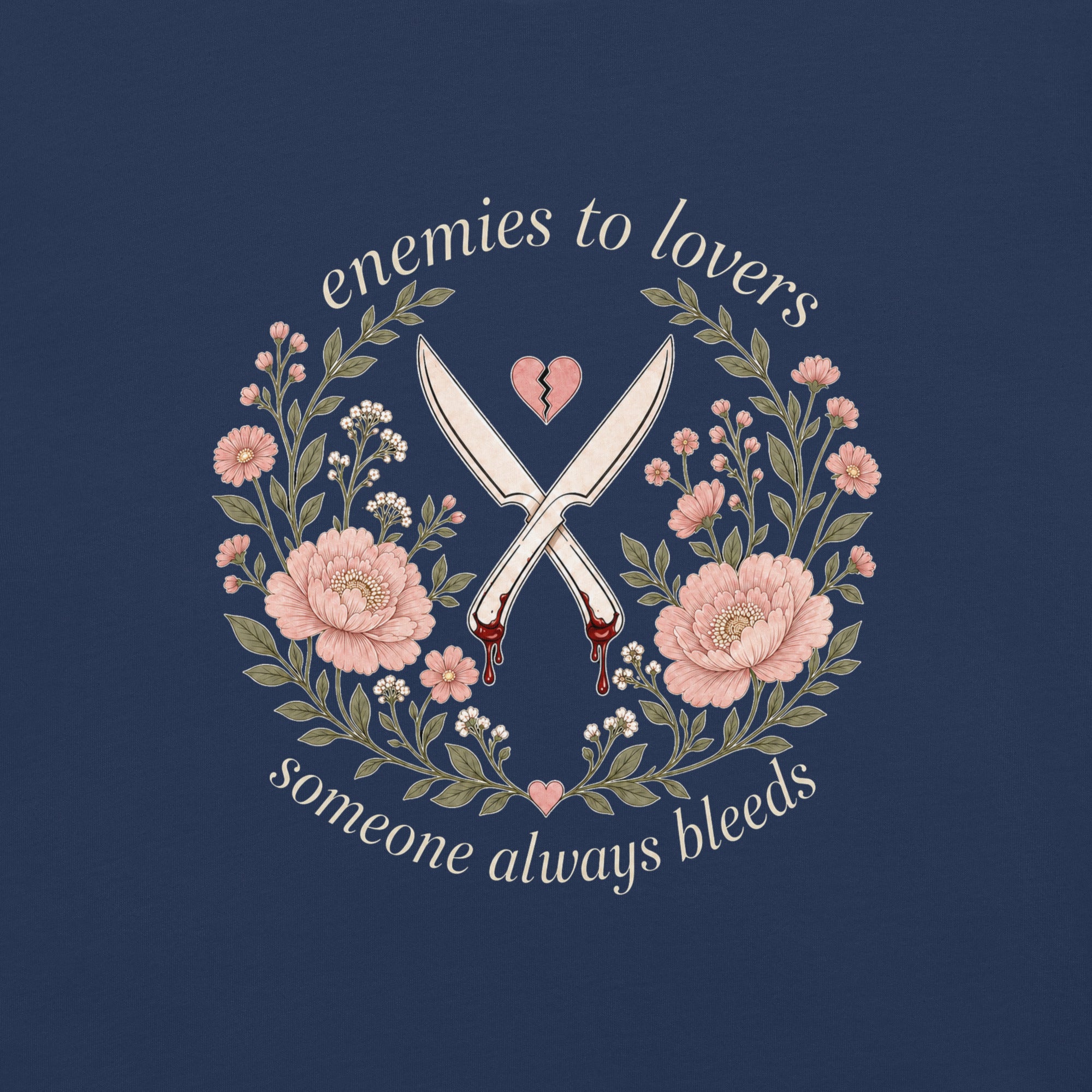 Enemies to Lovers Someone Always Bleeds Graphic Tee - T - SHIRT - TheSpinedLife