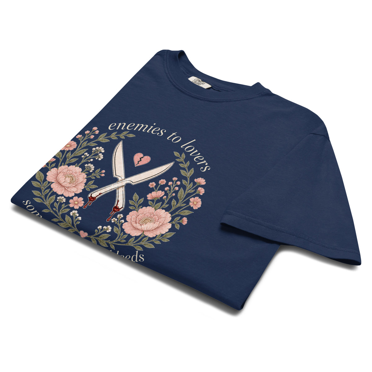 Enemies to Lovers Someone Always Bleeds Graphic Tee - T - SHIRT - TheSpinedLife