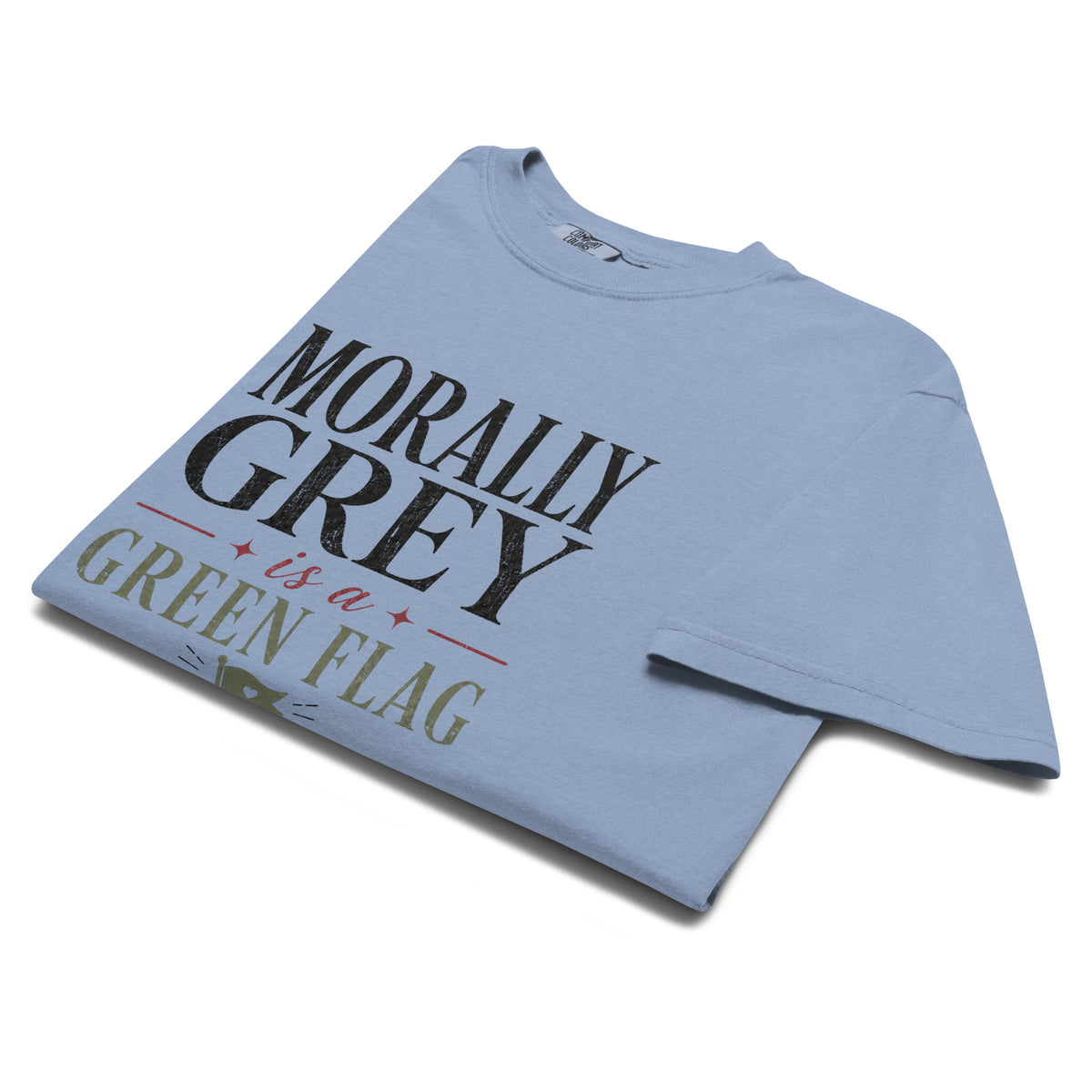 Morally Grey Is a Green Flag Graphic Tee - T - SHIRT - TheSpinedLife