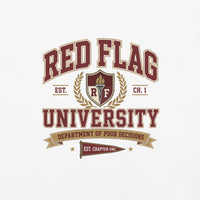 Red Flag University Dark Romance Graphic Tee - T - SHIRT - TheSpinedLife