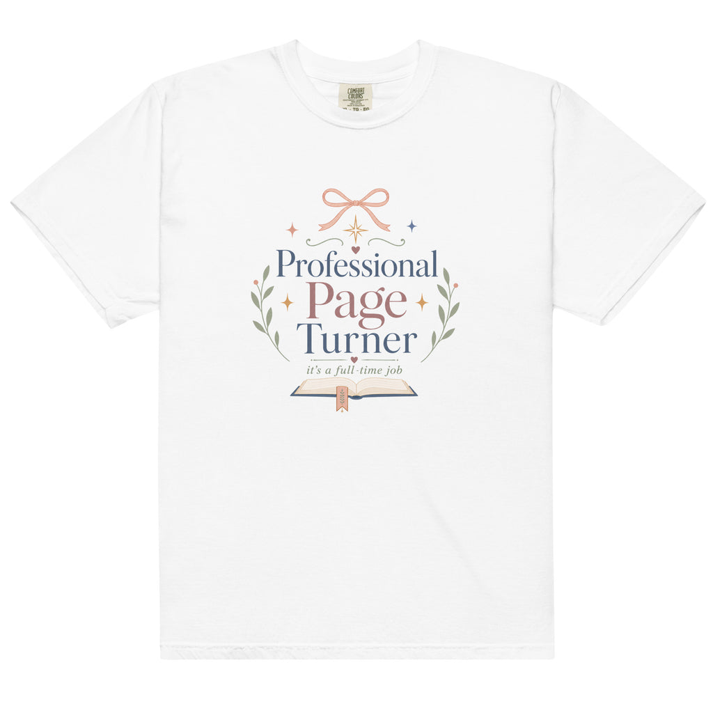Professional Page Turner Graphic Tee - T - SHIRT - TheSpinedLife