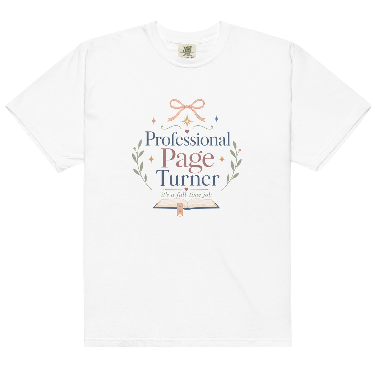 Professional Page Turner Graphic Tee - T - SHIRT - TheSpinedLife