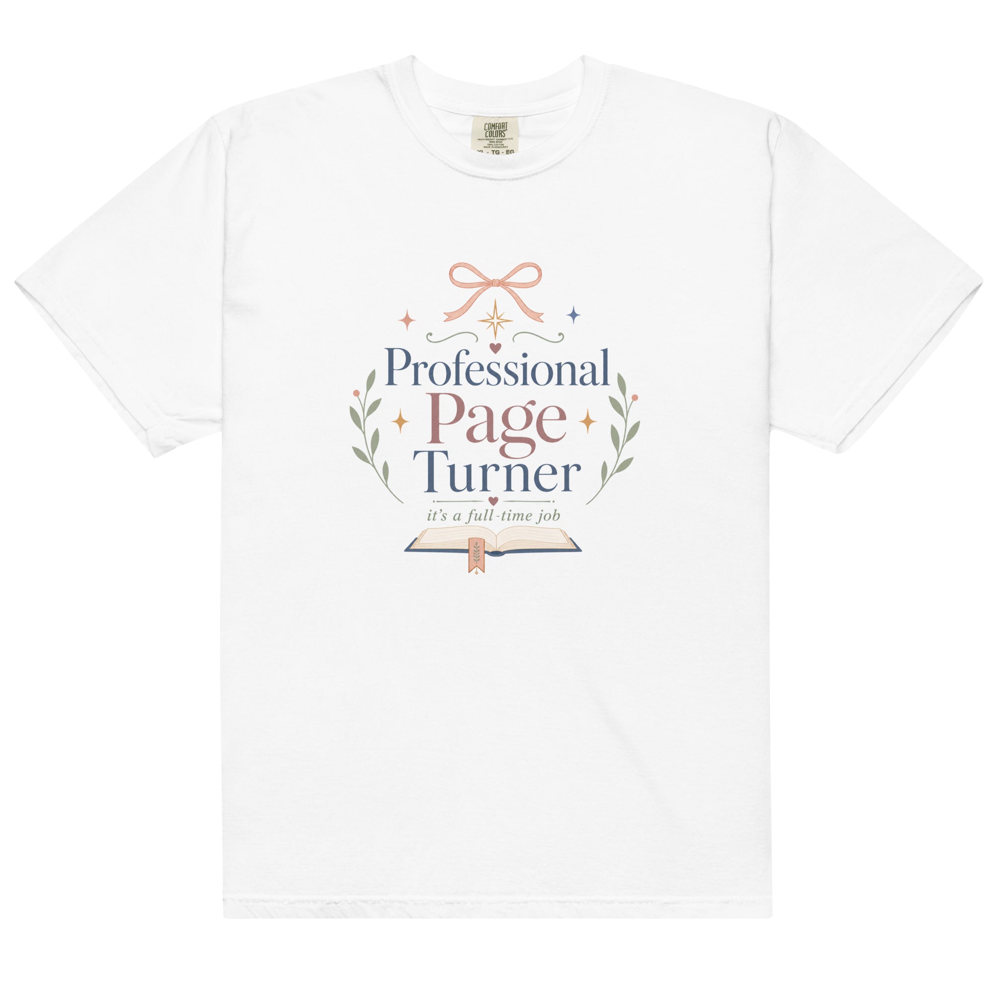 Professional Page Turner Graphic Tee - T - SHIRT - TheSpinedLife