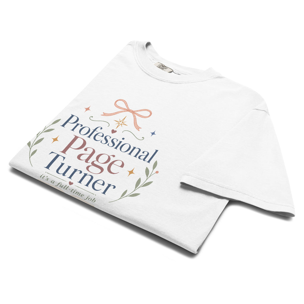 Professional Page Turner Graphic Tee - T - SHIRT - TheSpinedLife