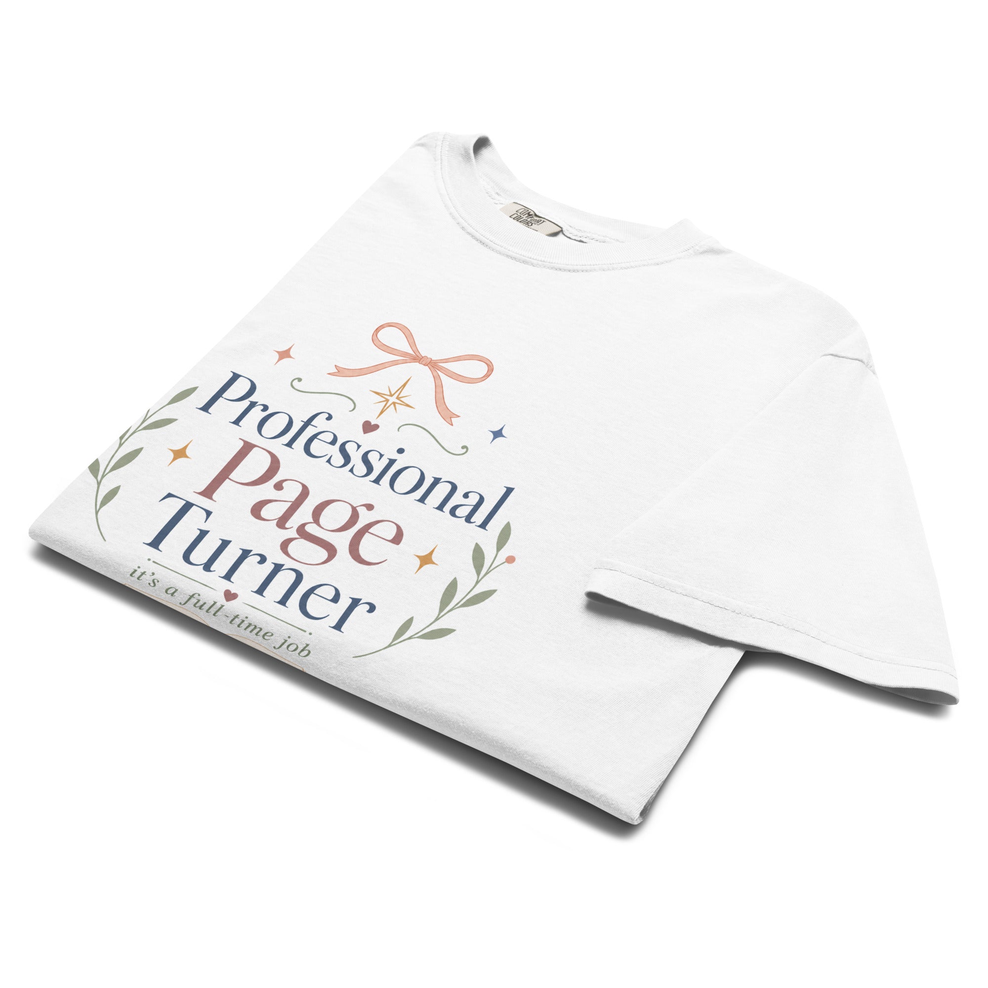 Professional Page Turner Graphic Tee - T - SHIRT - TheSpinedLife