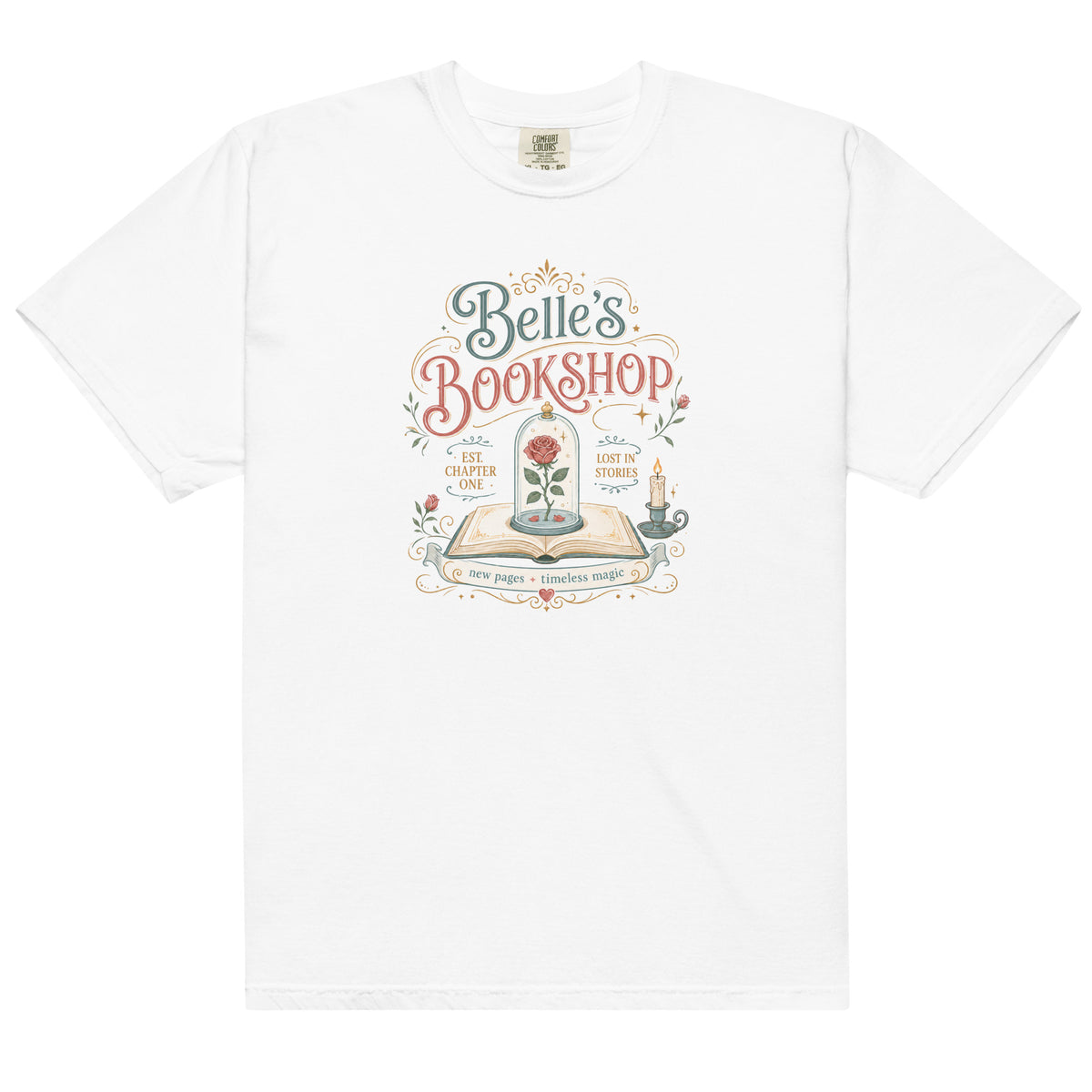 Belle's Bookshop Graphic Tee - T - SHIRT - TheSpinedLife