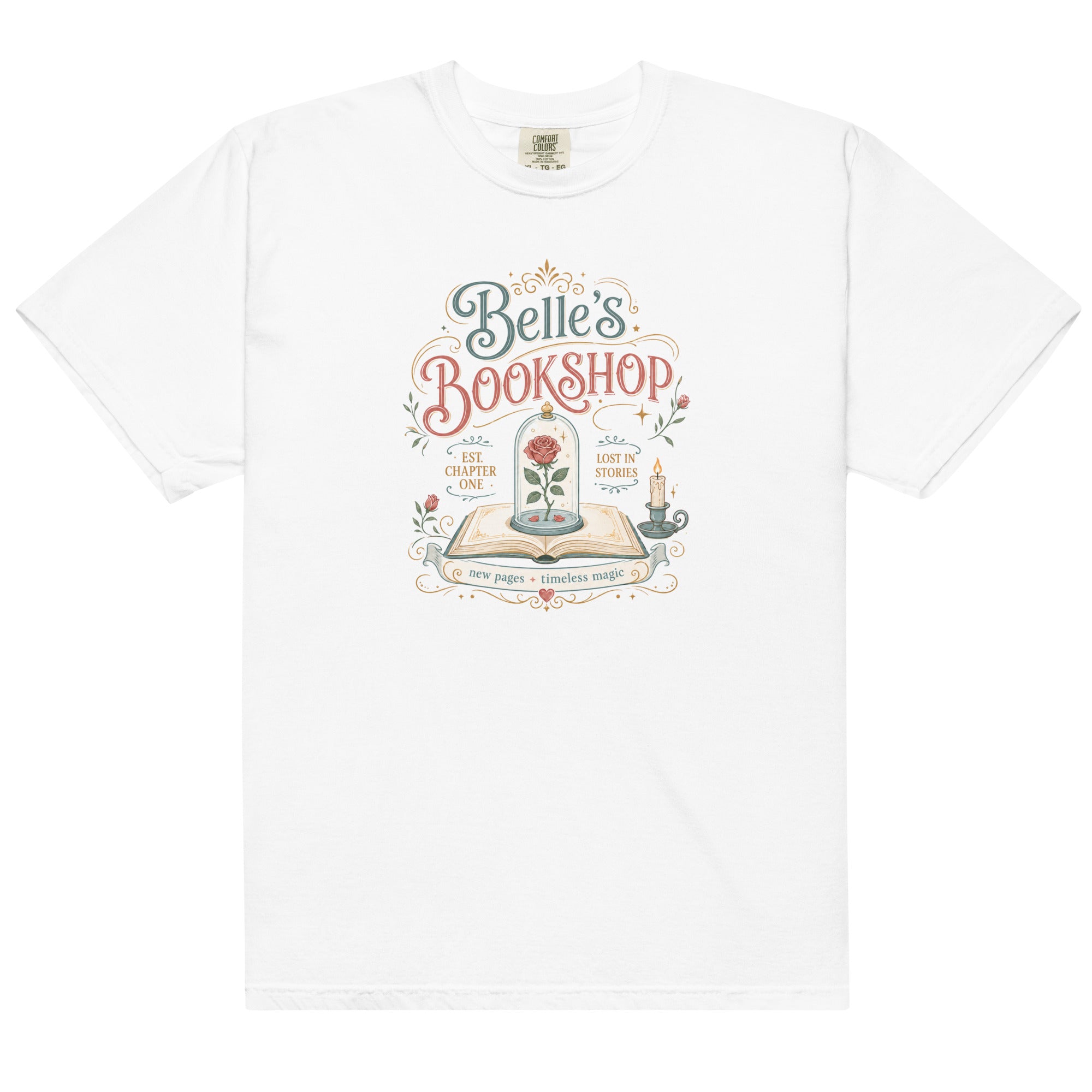 Belle's Bookshop Graphic Tee - T - SHIRT - TheSpinedLife