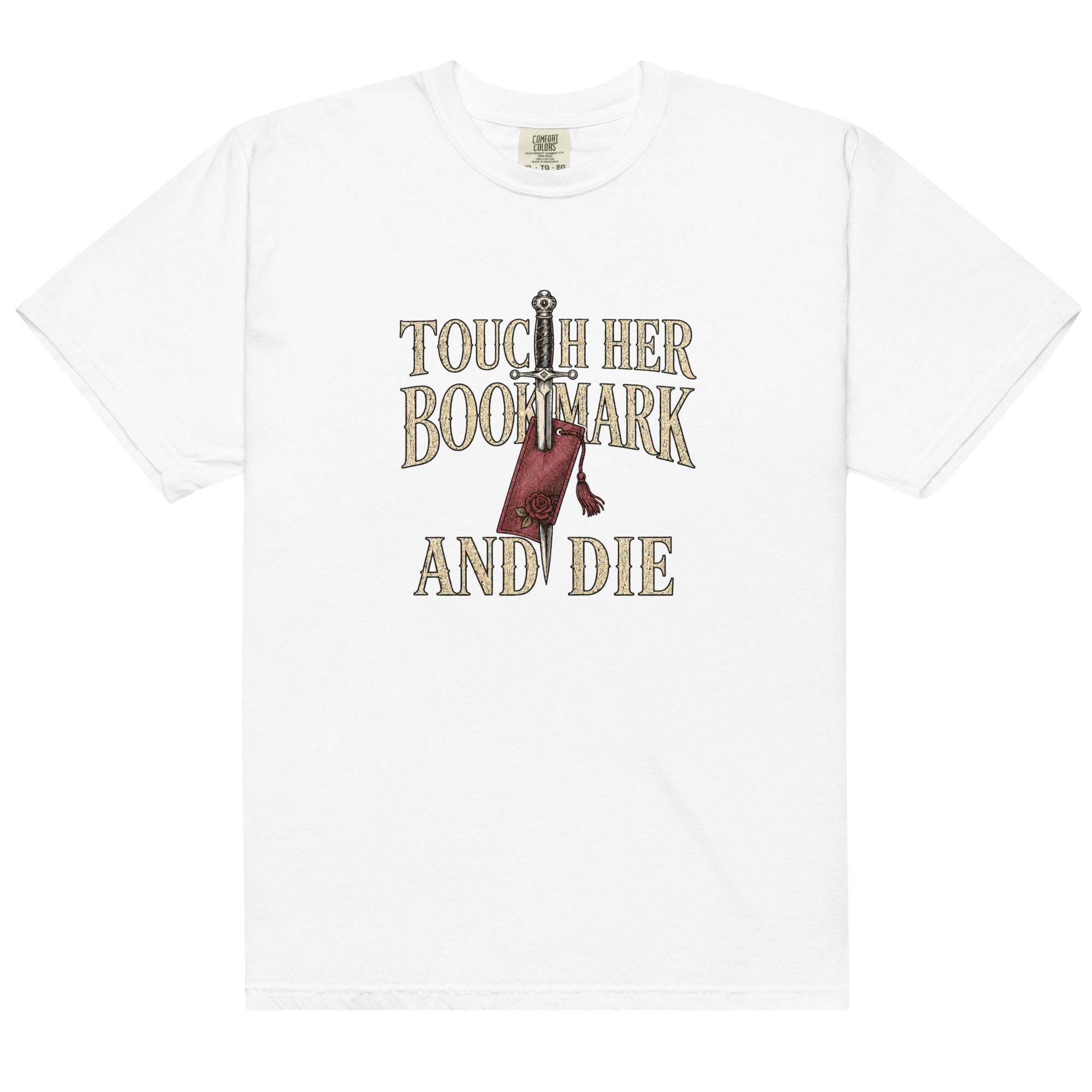 Touch Her Bookmark and Die Graphic Tee - T - SHIRT - TheSpinedLife