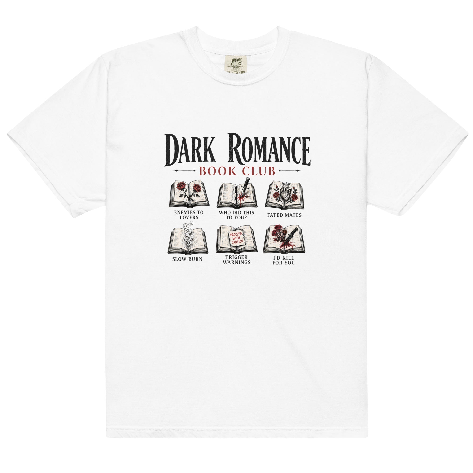 Dark Romance Book Club Graphic Tee - T - SHIRT - TheSpinedLife