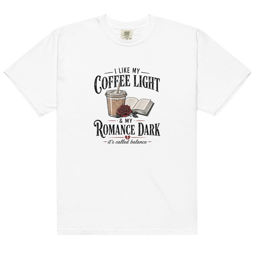 Coffee Light Romance Dark Graphic Tee - T - SHIRT - TheSpinedLife
