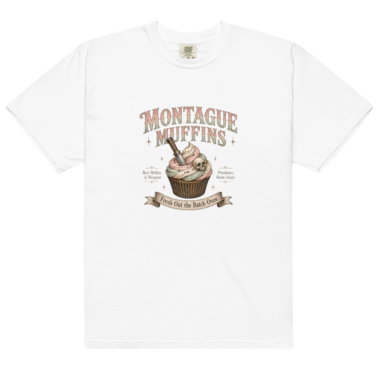 Montague Muffins Leather & Lark Tee - T - SHIRT - TheSpinedLife