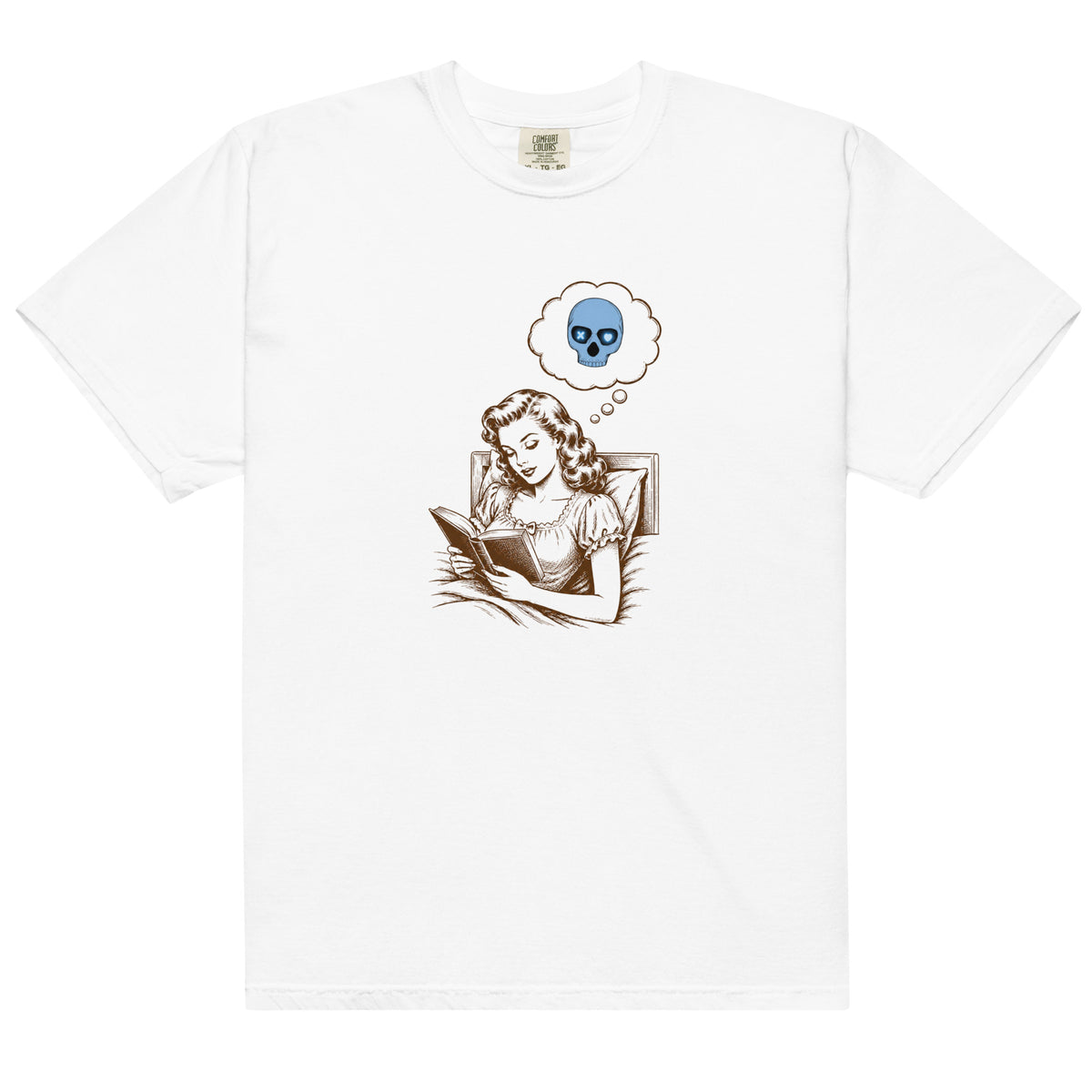 She Reads in the Dark Bookish Graphic Tee - T-SHIRT - TheSpinedLife