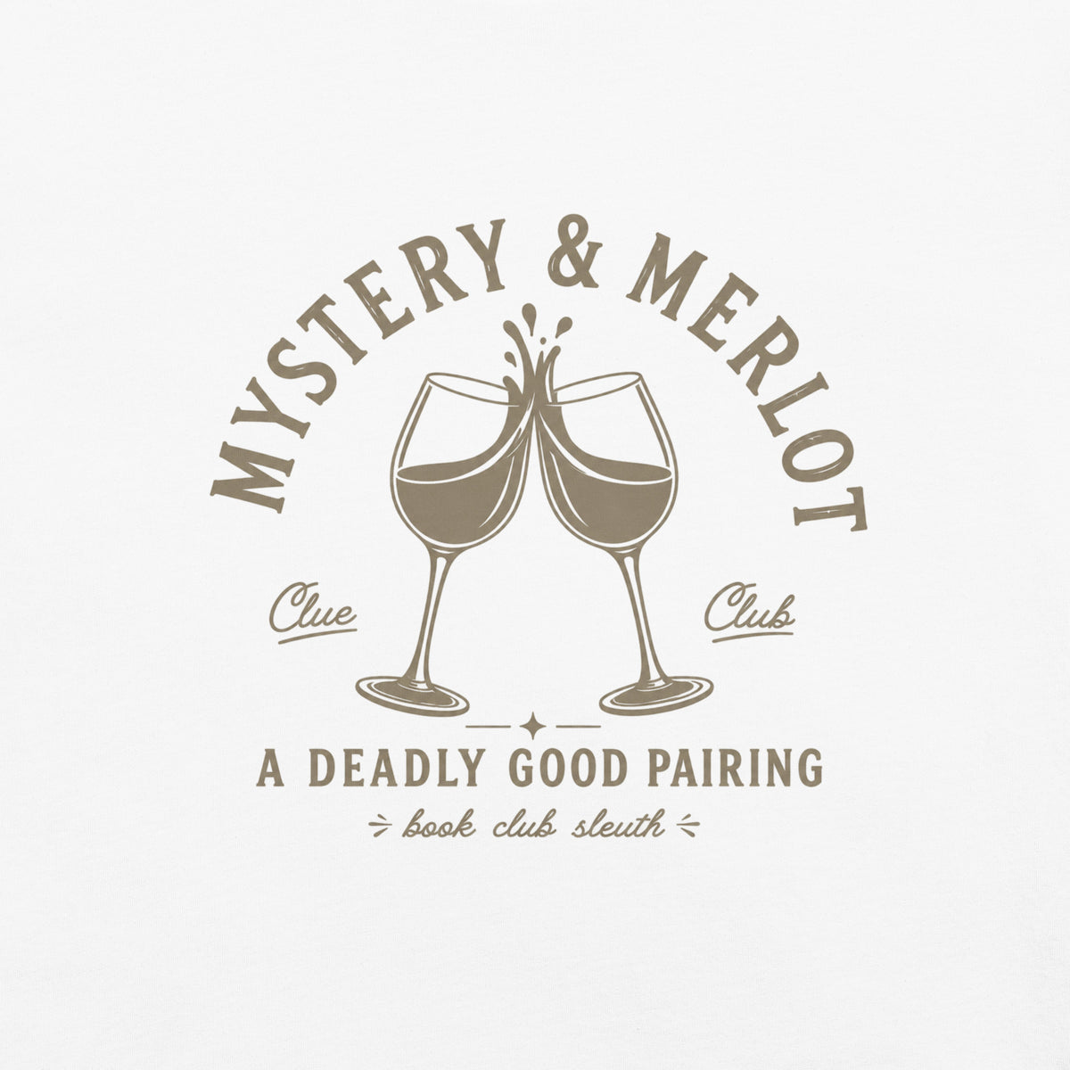 Mystery & Merlot Graphic Tee - T-SHIRT - TheSpinedLife