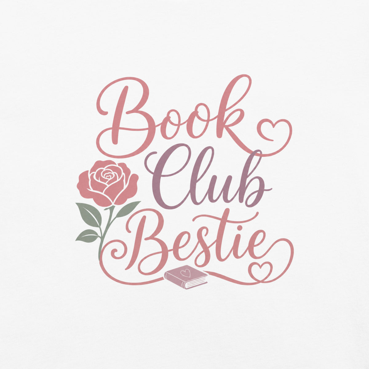 Book Club Bestie Graphic Tee - T-SHIRT - TheSpinedLife