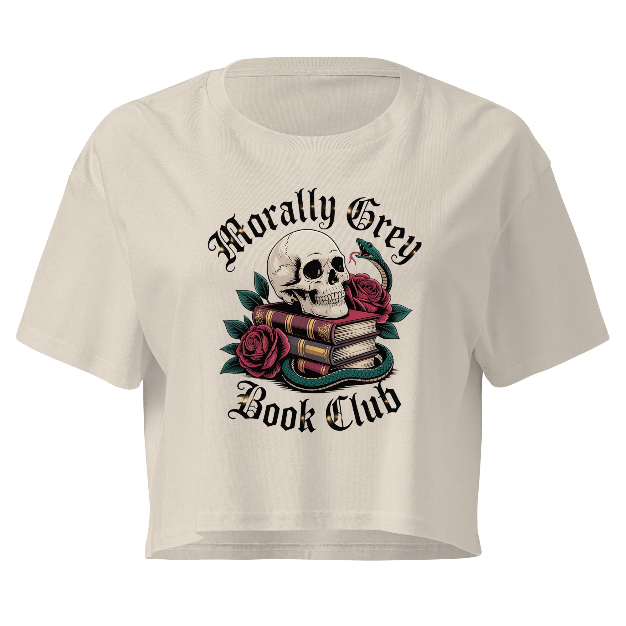 Morally Grey Book Club Cropped T-Shirt - T - SHIRT - TheSpinedLife