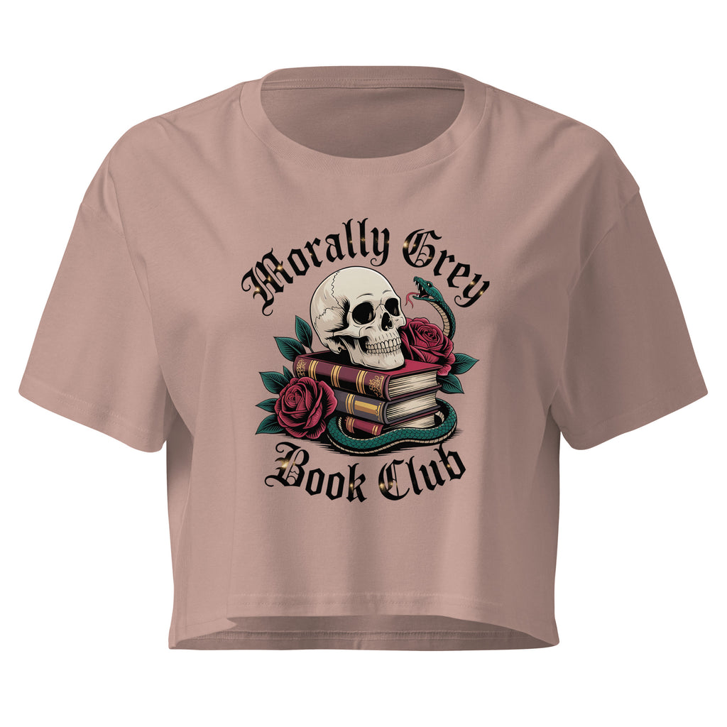 Morally Grey Book Club Cropped T-Shirt - T - SHIRT - TheSpinedLife