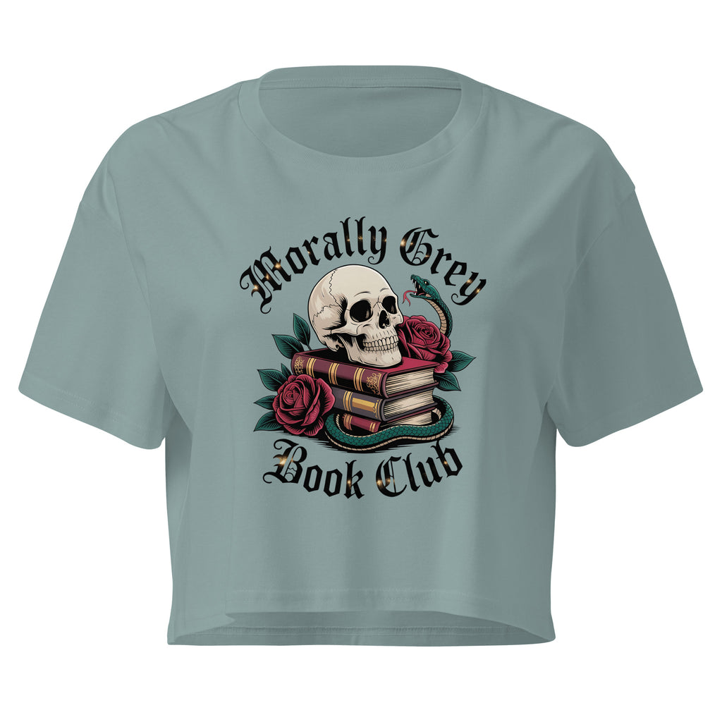 Morally Grey Book Club Cropped T-Shirt - T - SHIRT - TheSpinedLife