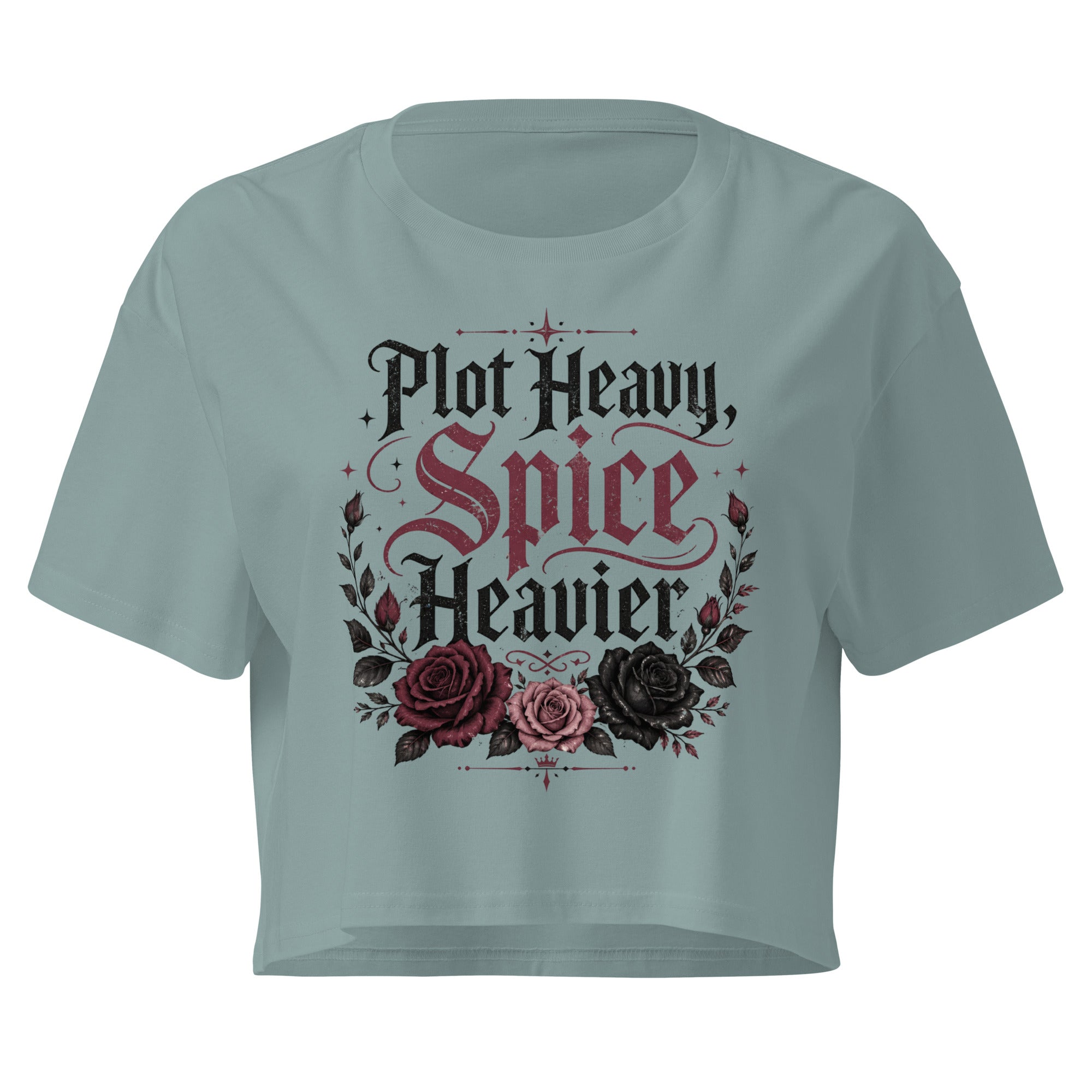 Plot Heavy, Spice Heavier Crop Top - T - SHIRT - TheSpinedLife