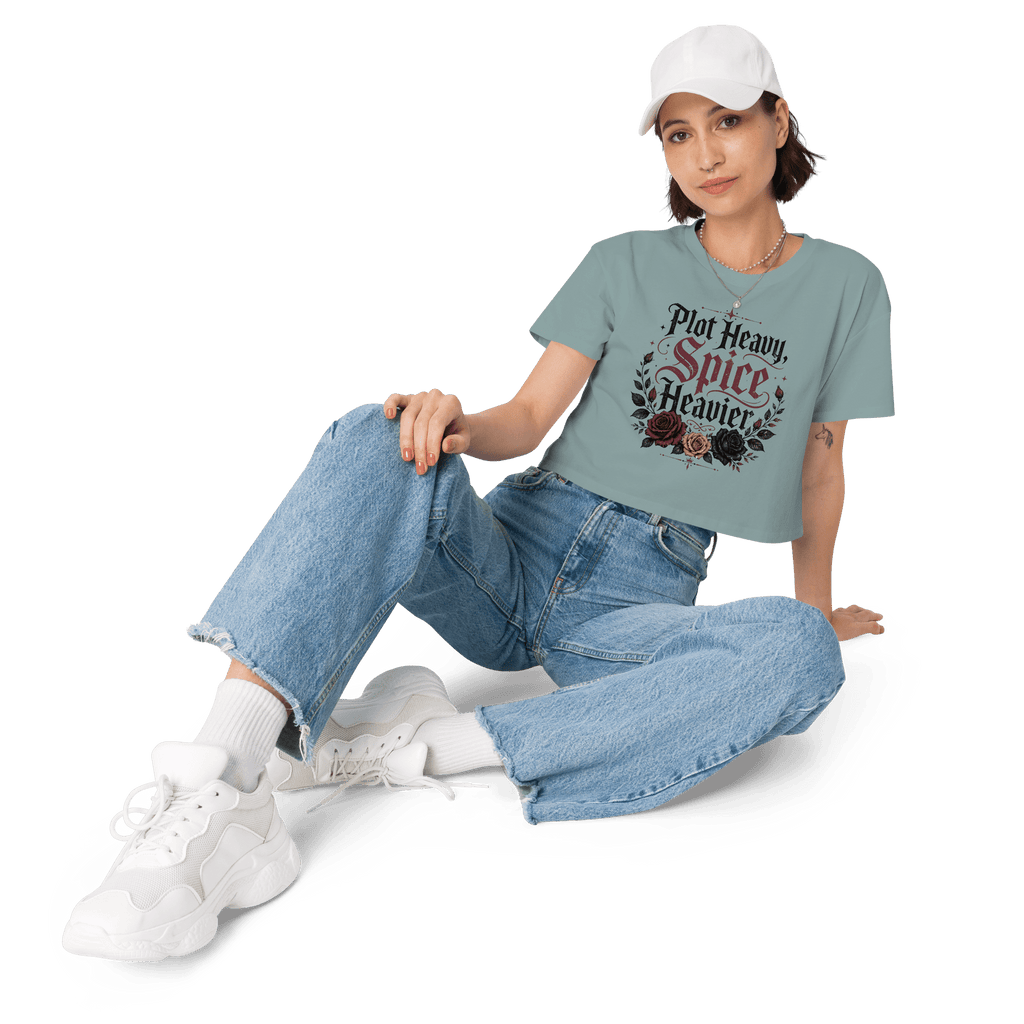 Plot Heavy, Spice Heavier Crop Top - T - SHIRT - TheSpinedLife