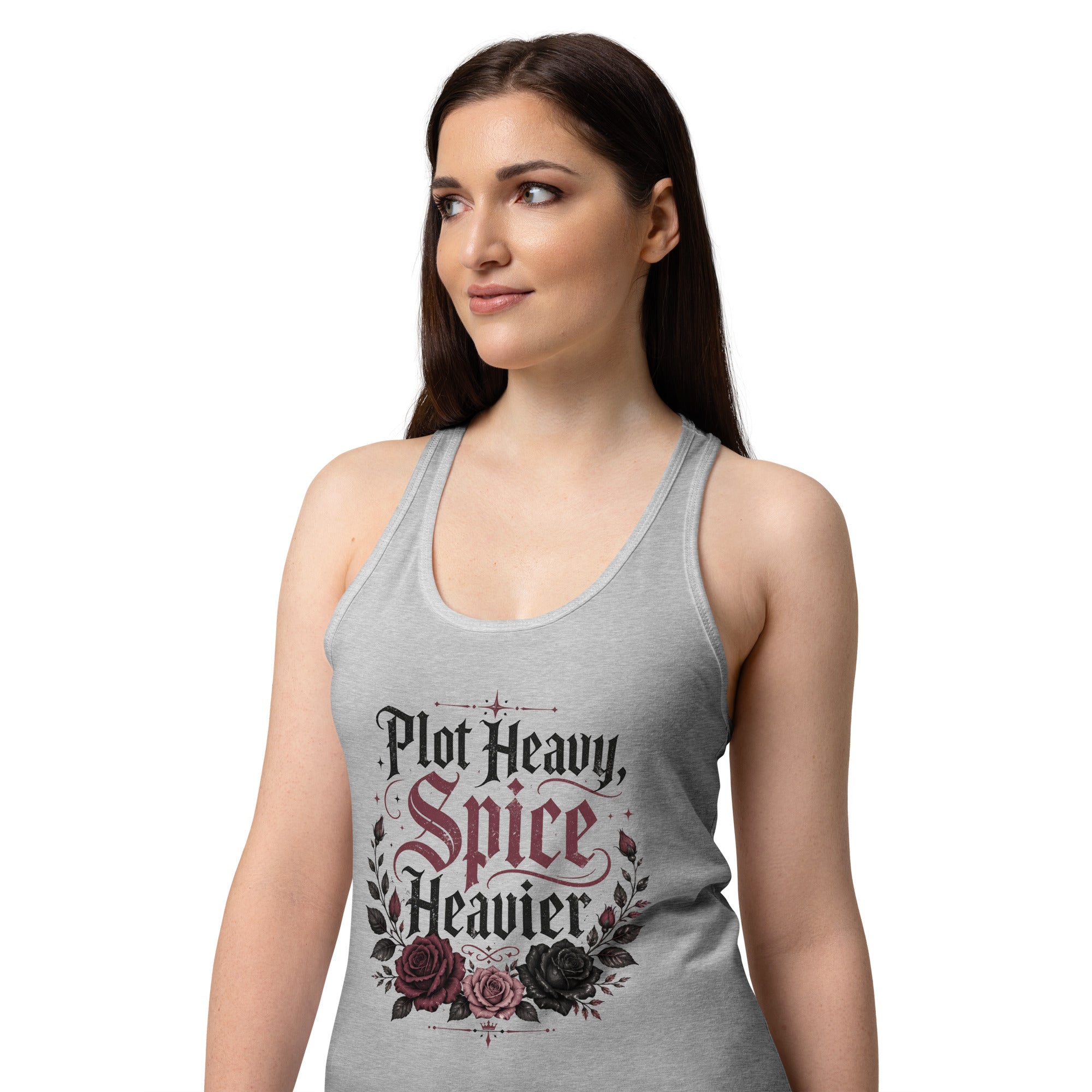 Plot Heavy Spice Heavier Racerback Tank - Tank Top - TheSpinedLife