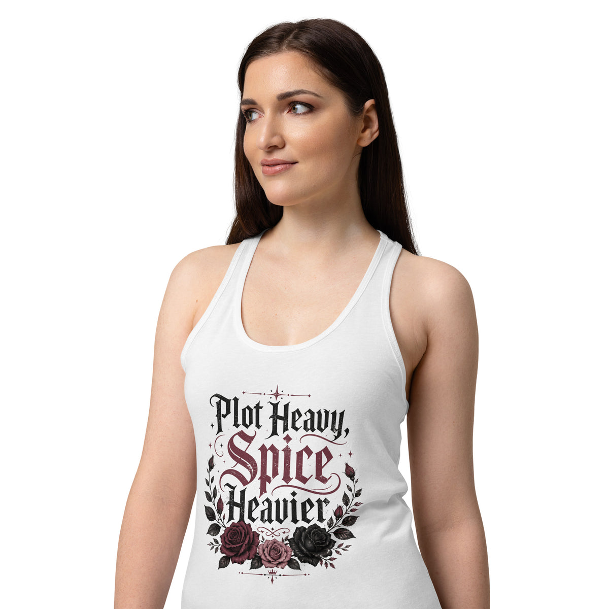 Plot Heavy Spice Heavier Racerback Tank - Tank Top - TheSpinedLife