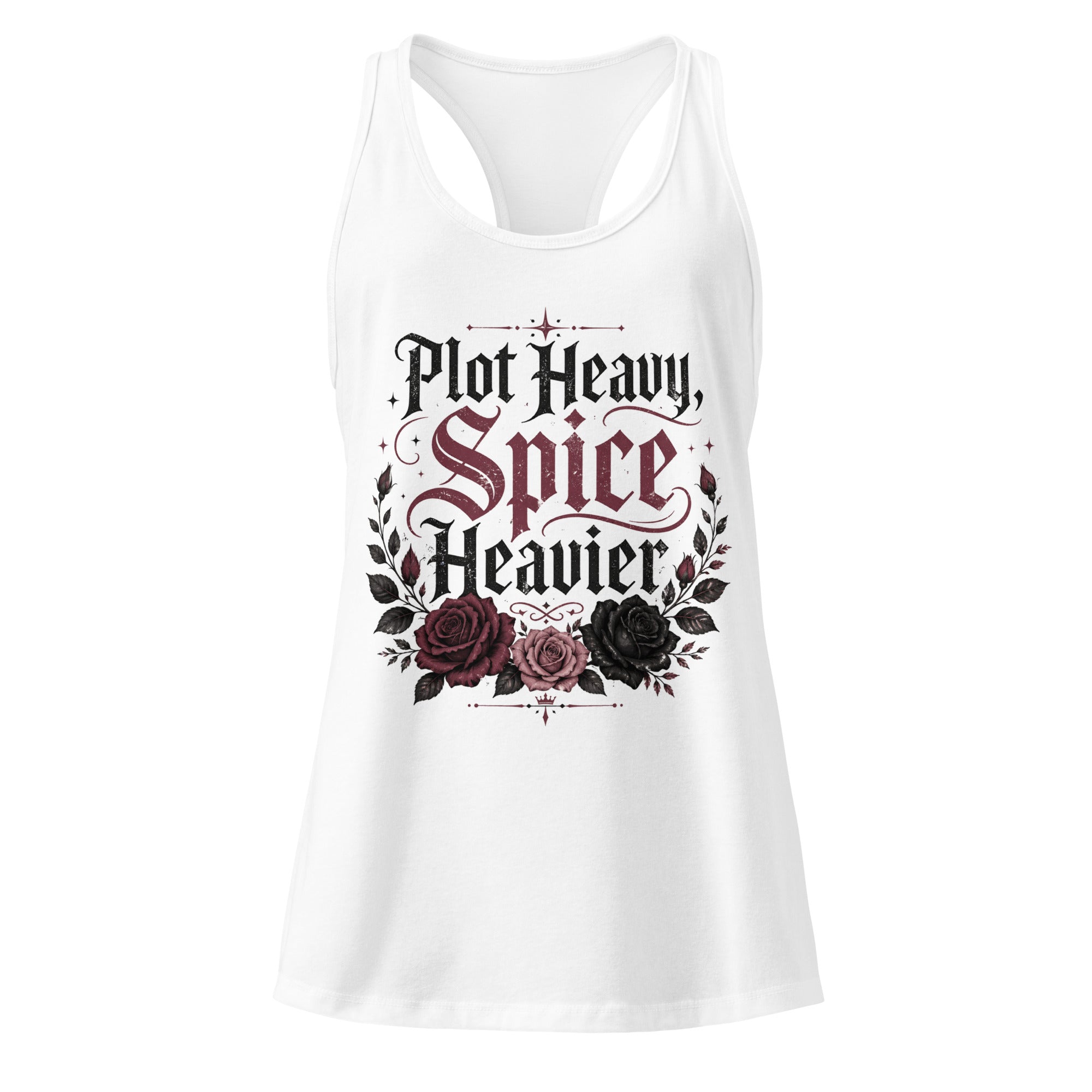 Plot Heavy Spice Heavier Racerback Tank - Tank Top - TheSpinedLife